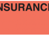 Communication Label Fl Red/Blk Insurance