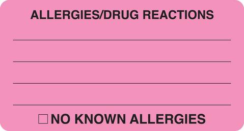 Allergies/Drug Reactions