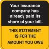 Communication Label Orange/Bk Your Insurance