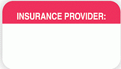 Communication Label Wht/Red Insurance Provider