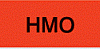 Communication Label Fl Red/Bk HMO