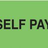 Communication Label Fl Green/Bk Self Pay