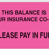 Communication Label Fl Pink/Bk This Balance Is
