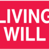 Communication Label Red/White Living Will