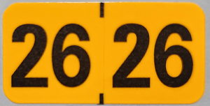 "Medical Arts Press" compatible Year code FL Orange  /Black